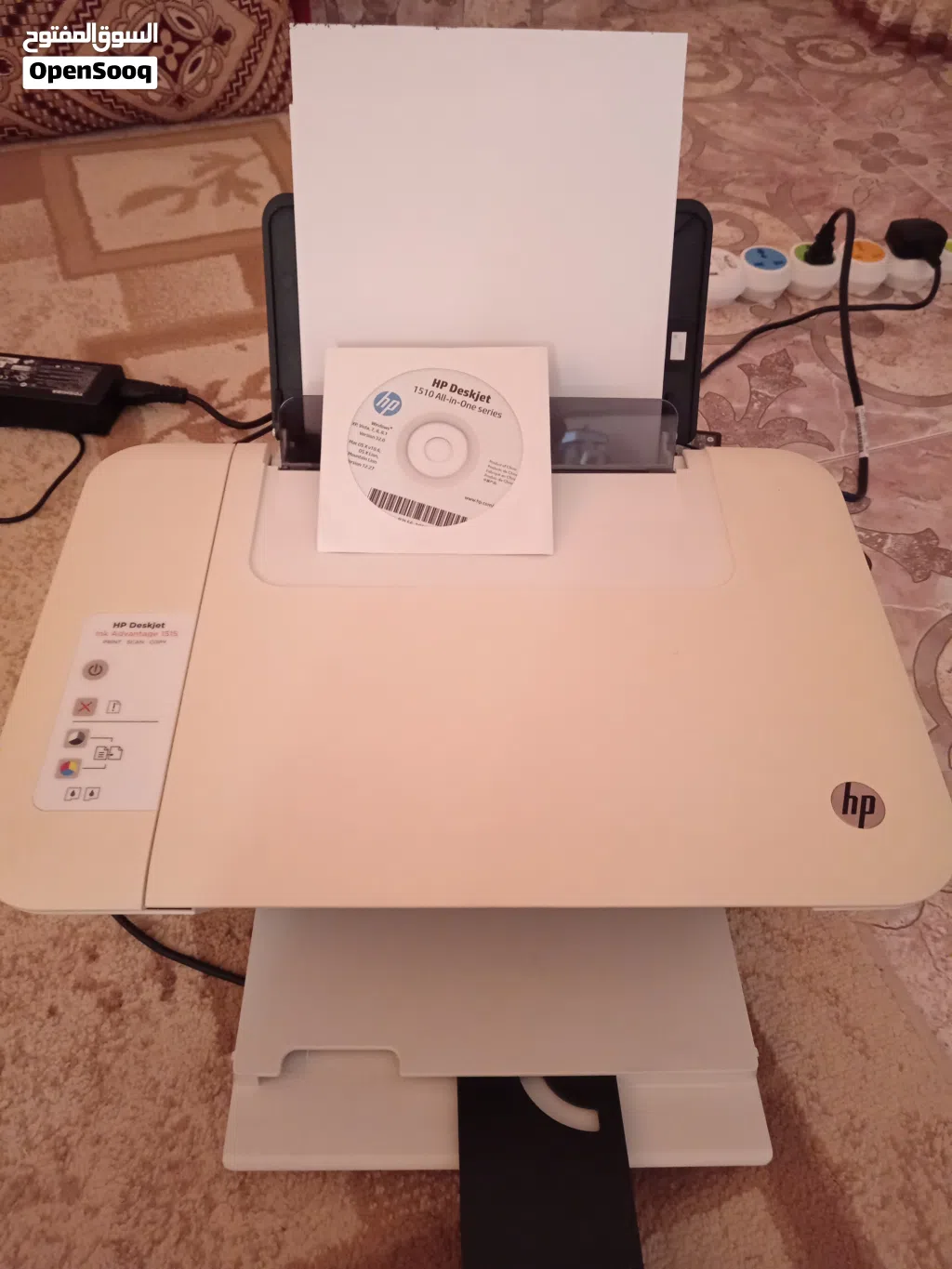 طابعه اتش بي مع كامل ملحقاتها وسيدي للتثبيت للبيع