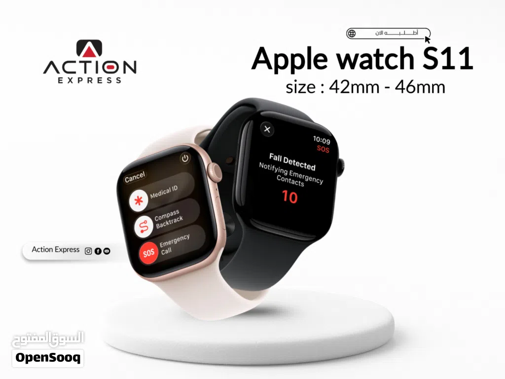APPLE WATCH S11 ( 46MM & 42MM ) NEW // ساعه ابل واتش 11 بالحجمين الجديده كليا