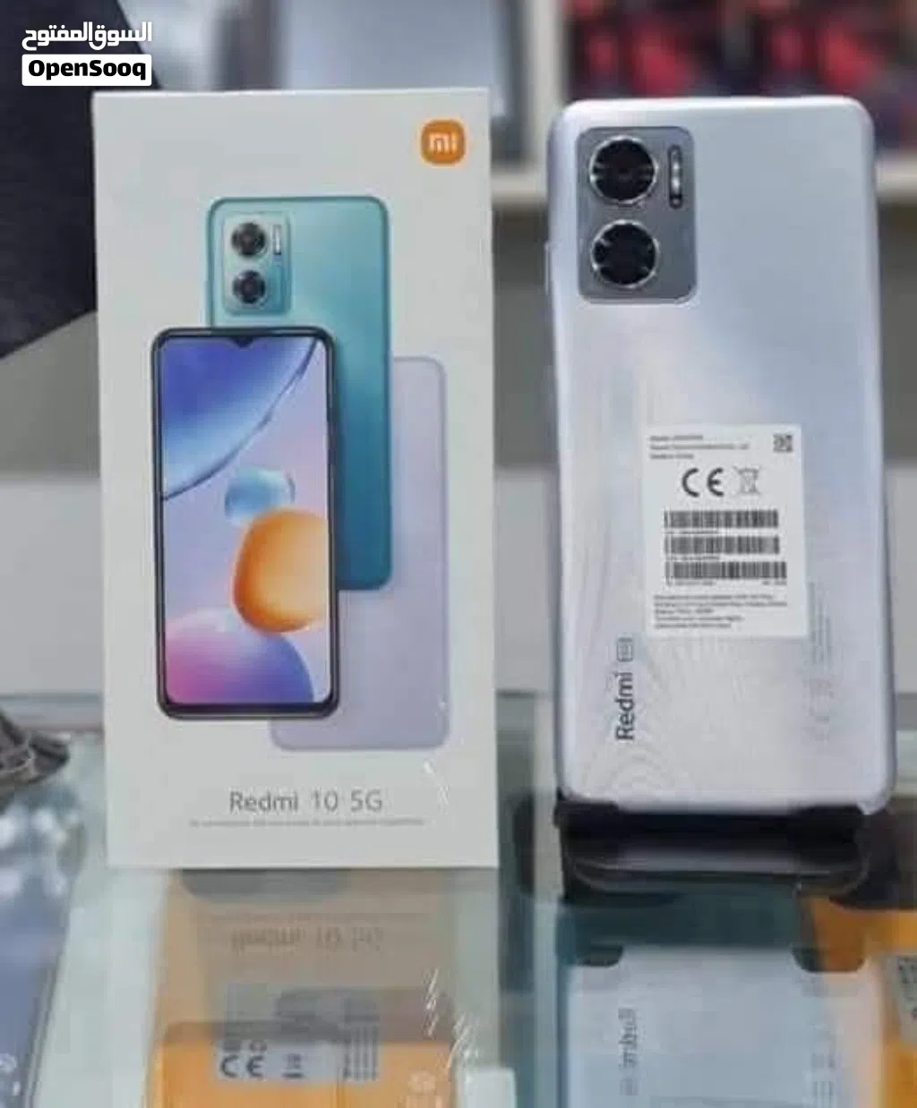 ريـدمي 10 5G 128 جـيجا / رام 6 اللـون ازرق مـعاه گـفر والبـاكو والـشحن اعـلى سـعر بايع البيضاء