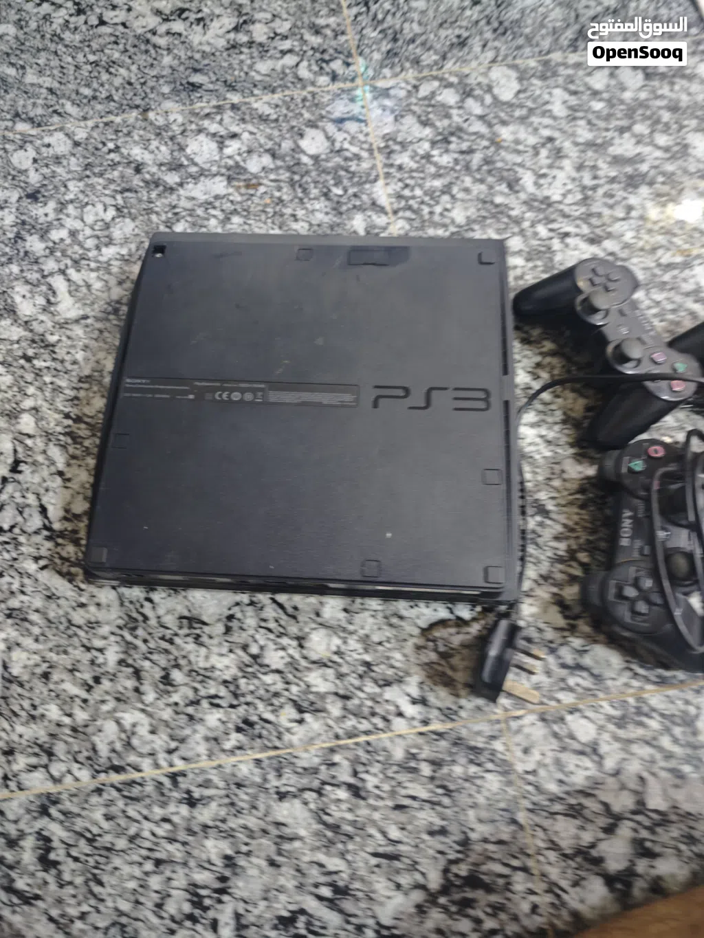 بلايستيشن 3 مستعمل عاطل ماعرف عطله مع 3 شفتات للبيع