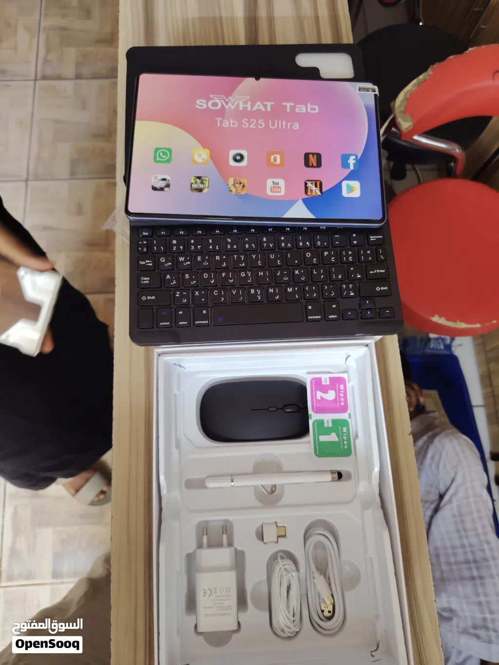 للبيع تاب SOWHAT Tab S25 Ultra بطارية 10الف زاكره 256 يدعم زاكره خارجية حتى 128 بورتسودان وعطبره