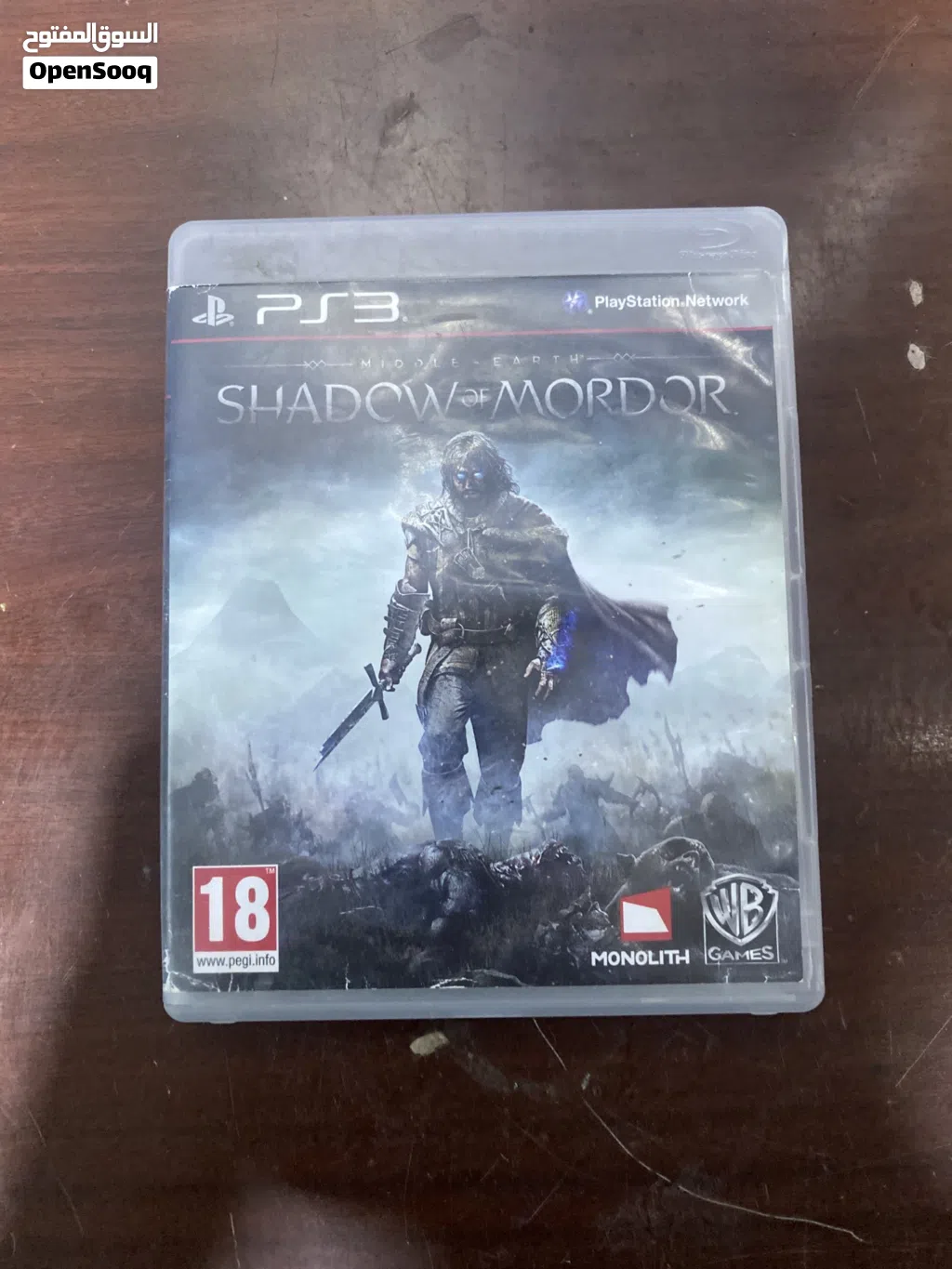 للبيع شريط shadow of Mordor سوني 3