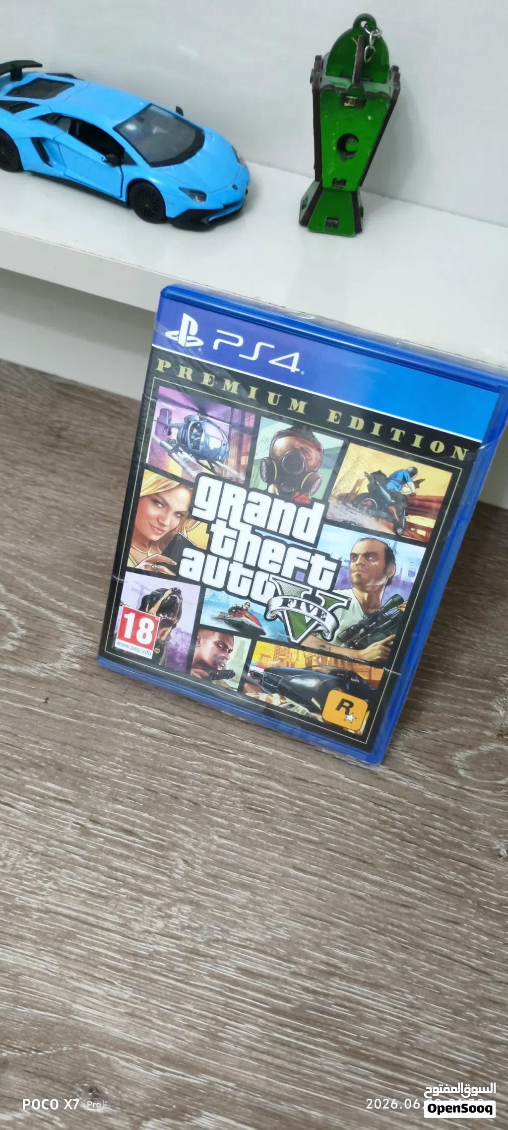 دسكة GTA5 للبلايستيشن 4 شبه جديدة استعمال شهر وشوية