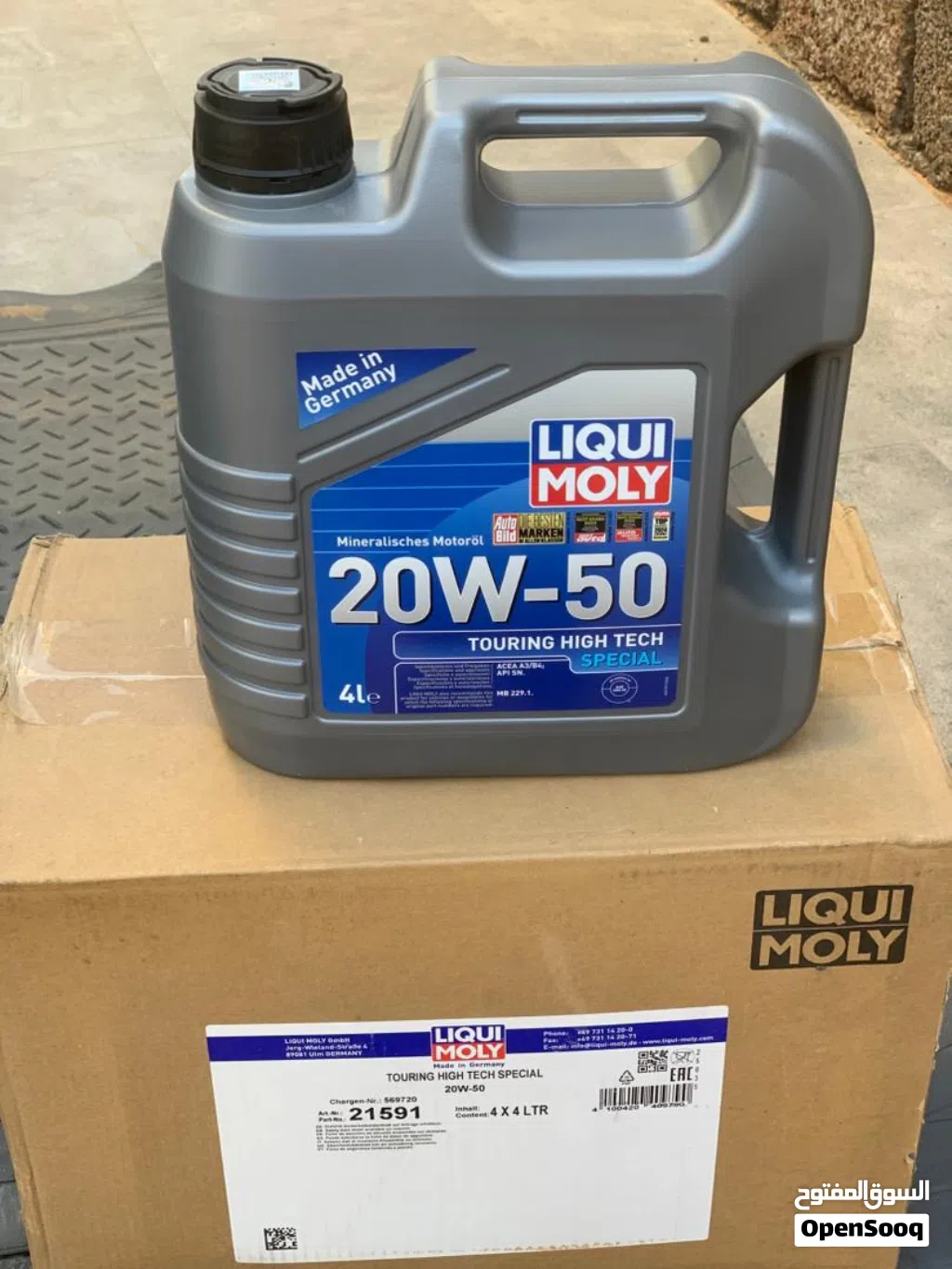 صندوق زيت محرك ليكوي مولى 20/50 4 لتر