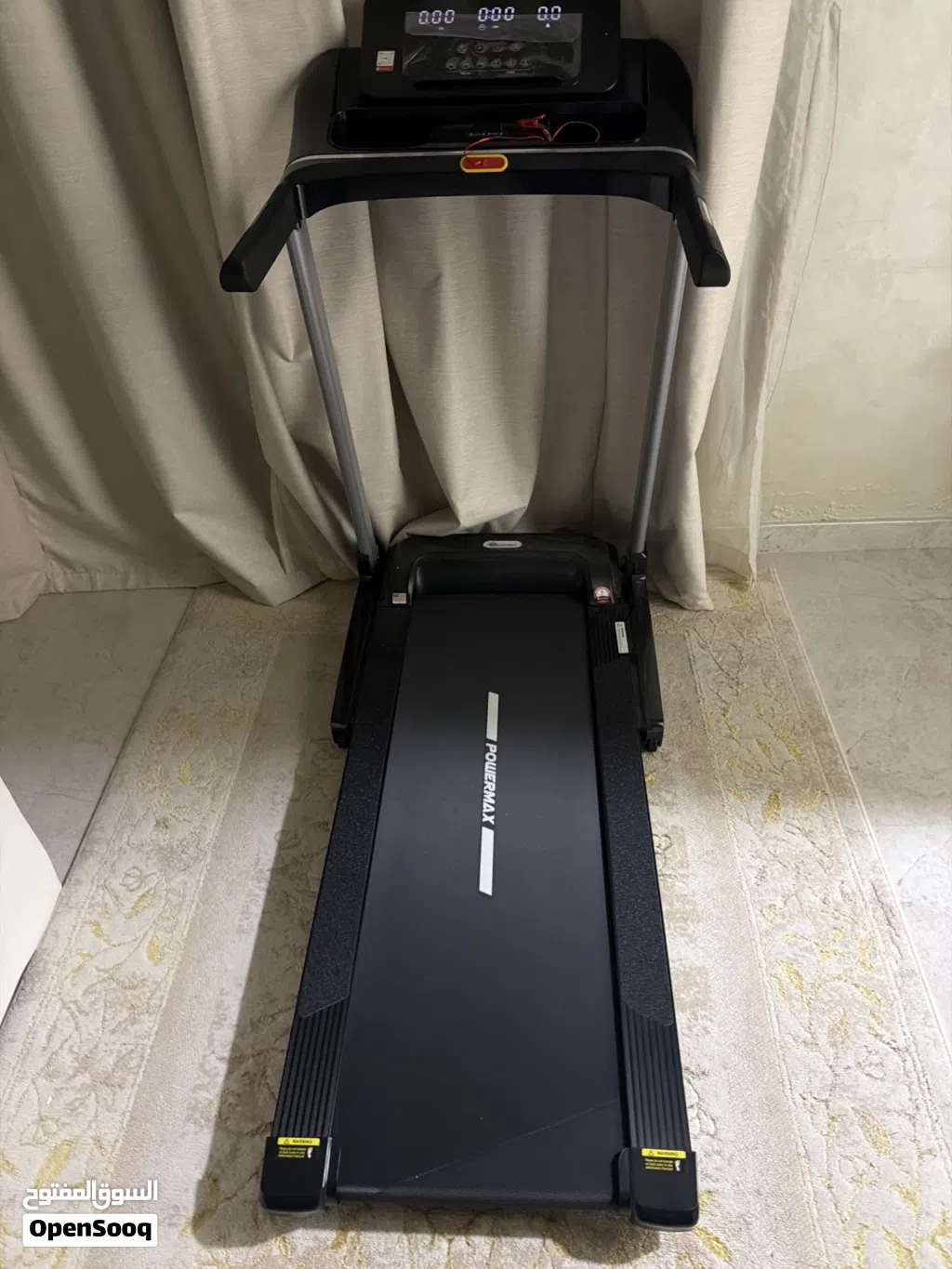 PowerMax Fitness TDA-100 5HP Auto Incline Treadmill - Like New, Used Only 12 Times 1150 AED