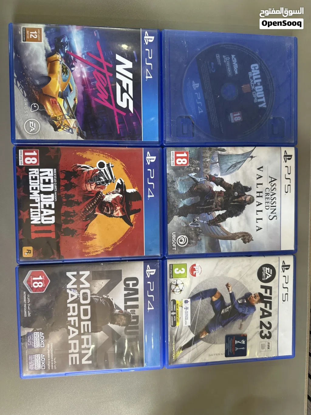 سيديات بلاي ستيشن 4 و PS5 مستعمل