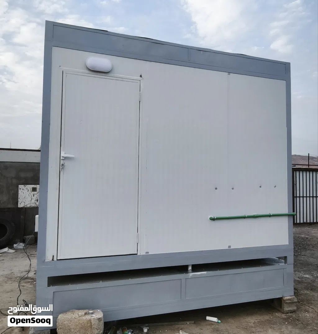 Sandwich Panel Toilet with Shower & Wash basin + Water/sawerge tank for sale on Tariq Al KHOUD LLC