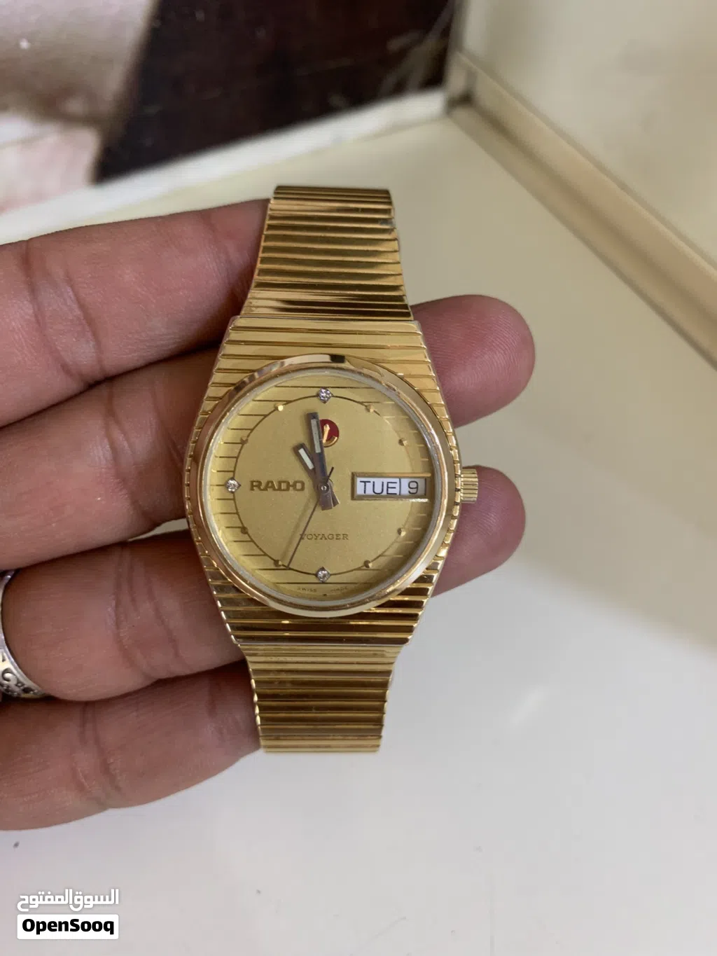 ساعة رادو فويجر اوتوماتيك RADO Voyager سويسرية أصلية مطلية باللون الذهبي