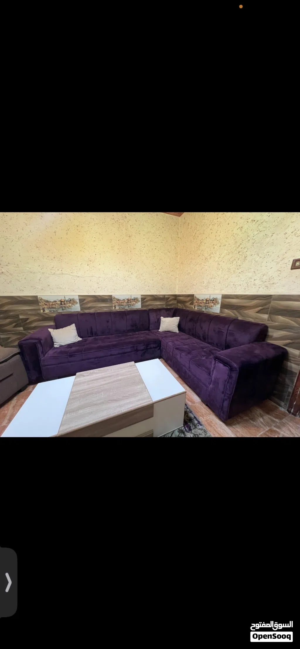 طقم كنب شبه جديد استعمل خفيف جدا وبسعر حرررق للبيع