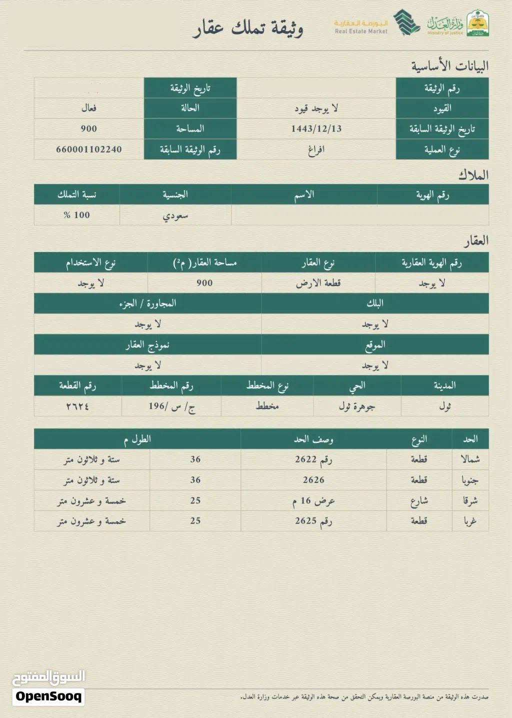 للبيع ارض شمال مدينة جدة