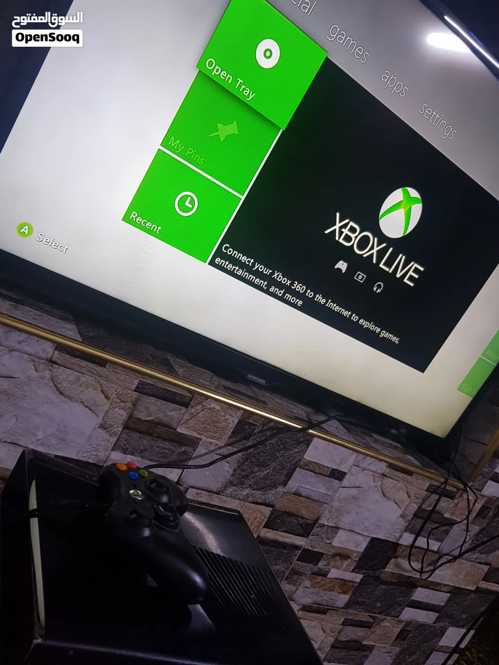 اكس بوكس 360 هارد 256gb و يده وحده