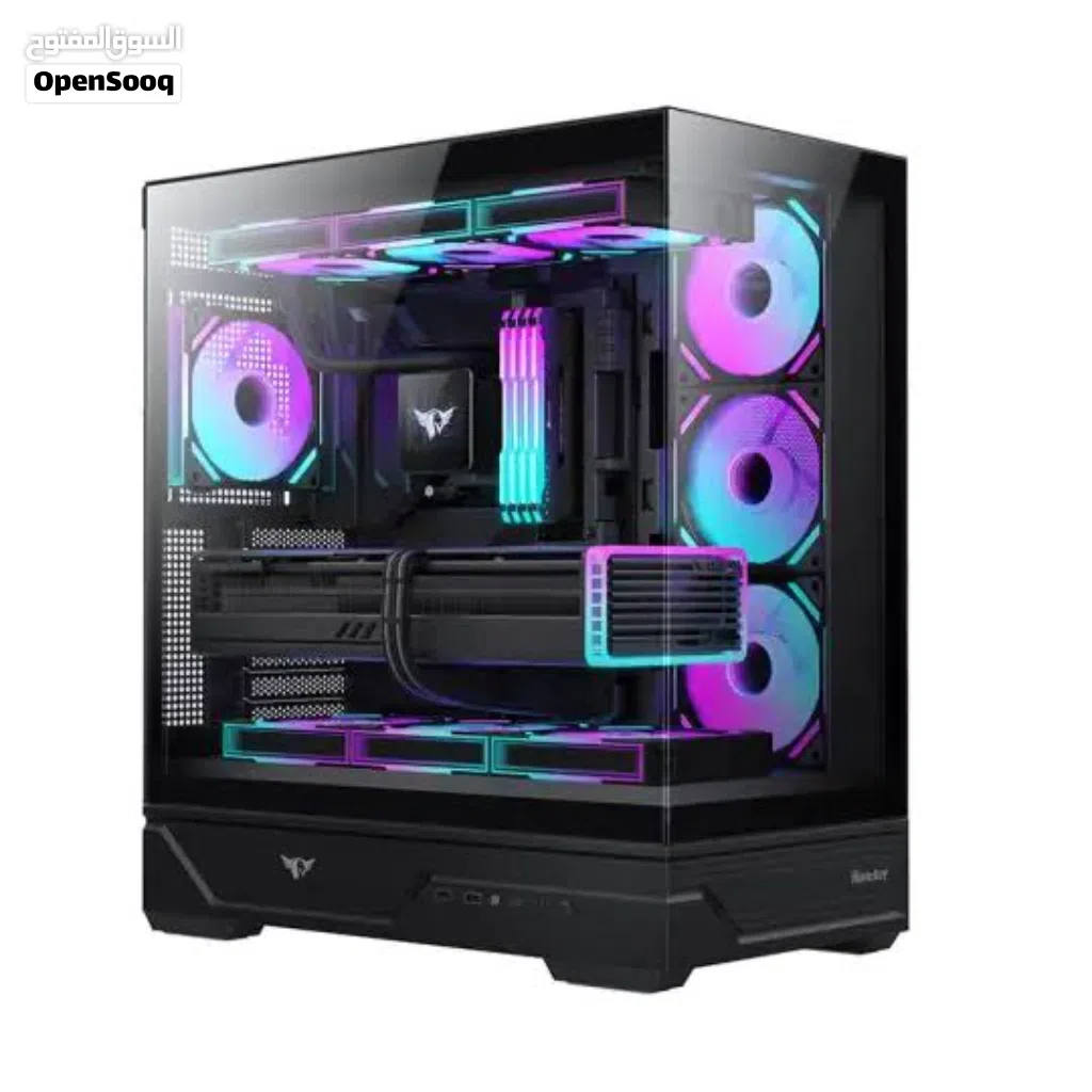 huntkey MVP destiny ATX case الكيس موجود بكرتونه ومعه كل ملحقاته .................................