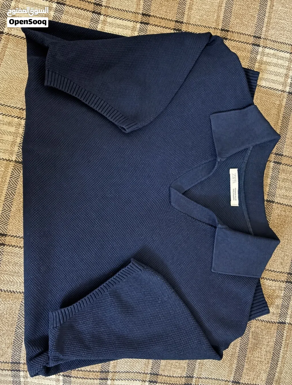 Zara navy blue polo shirt brand new size M