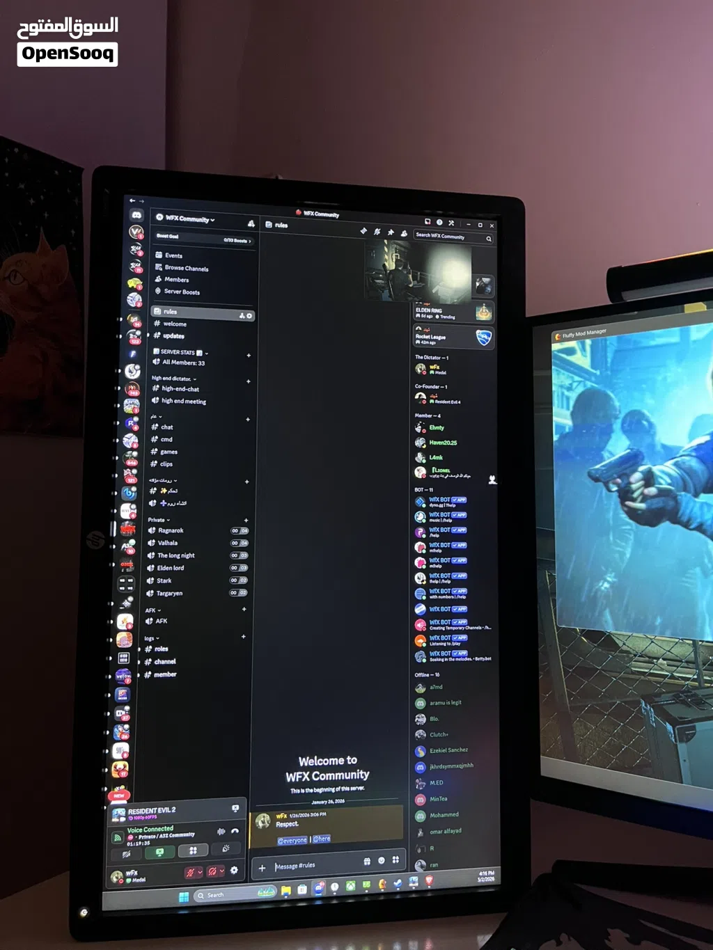 شاشه hp للدسكورد 60hz