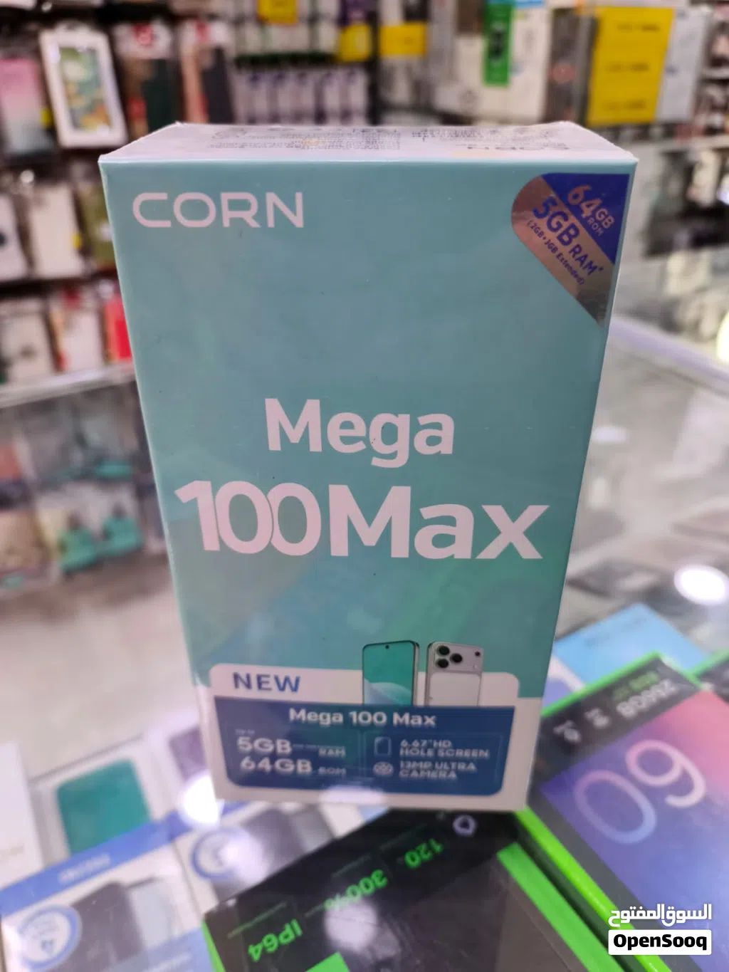 تلفون Mega max100 جديد بالكرتونة رام 5 ذاكرة 64 متوفر توصيل
