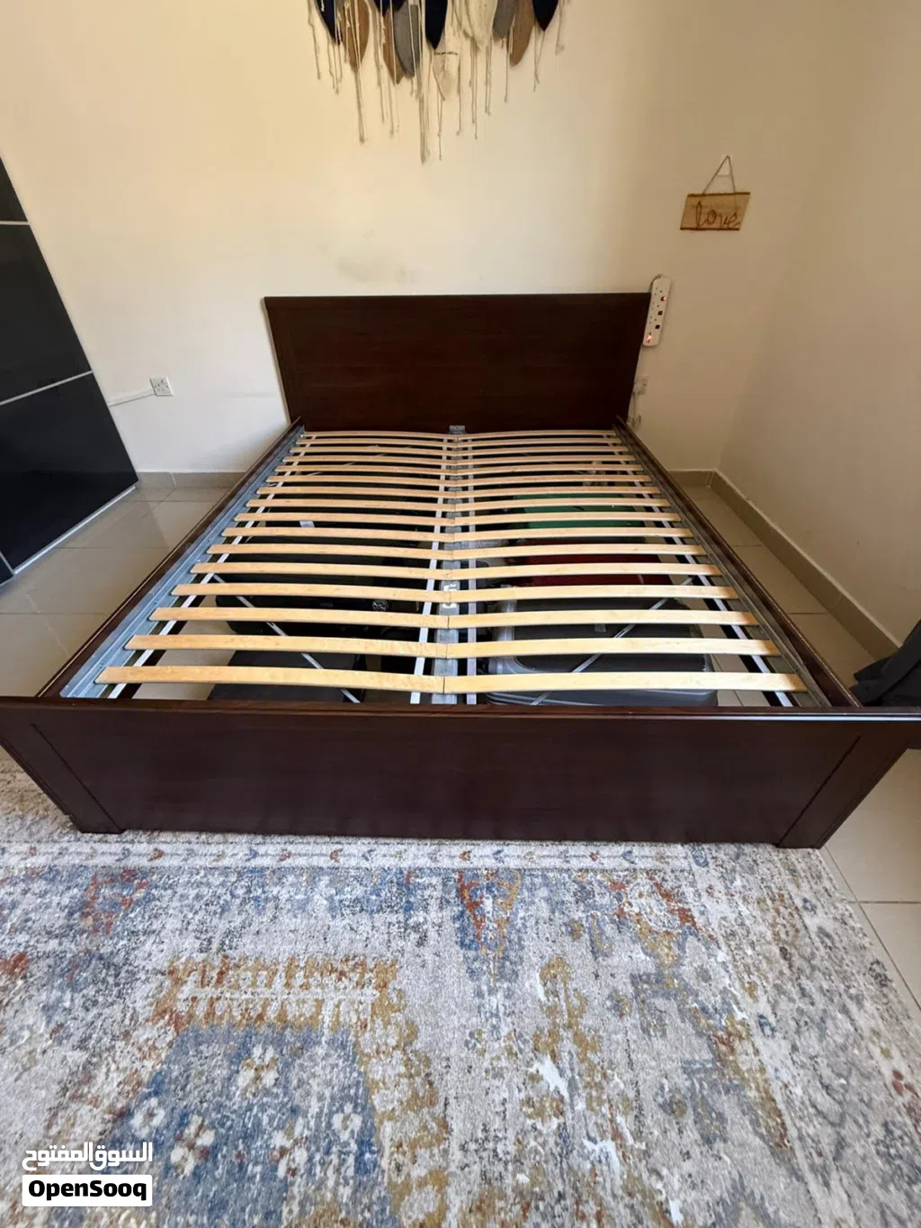 IKEA Bed with side table for Sale