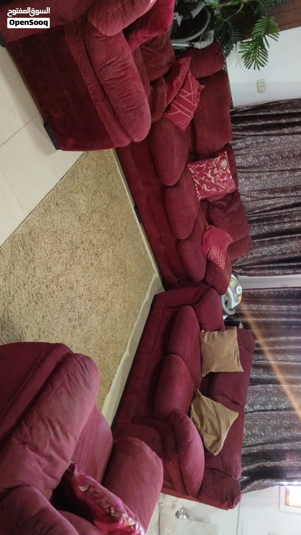 طقم كنب دب دنلوب بحاجة تنظيف للبيع