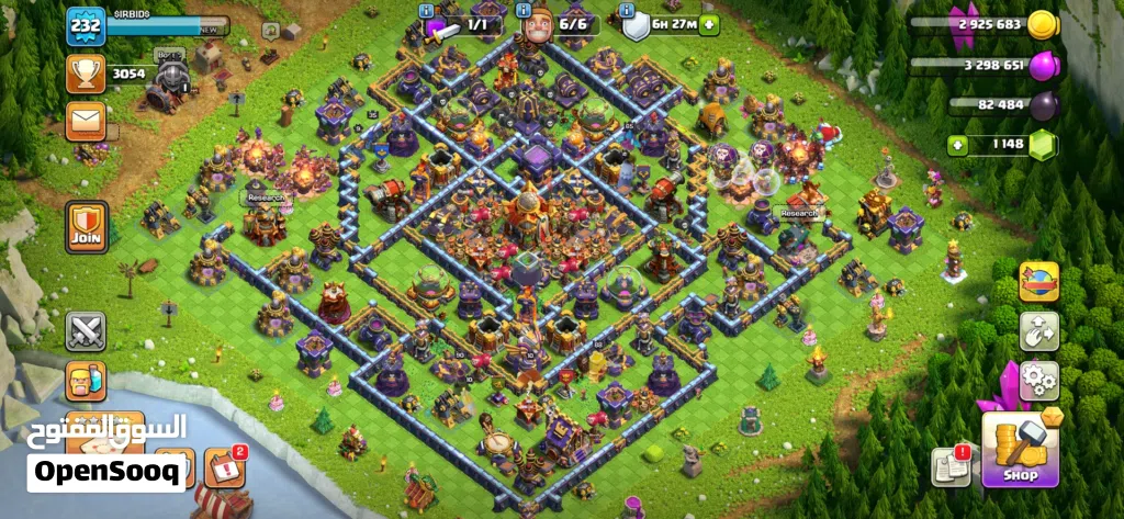 Clash of clans account town hall 16 حساب كلاش رويال