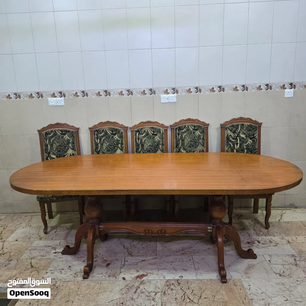 ميز طعام خشب صاج