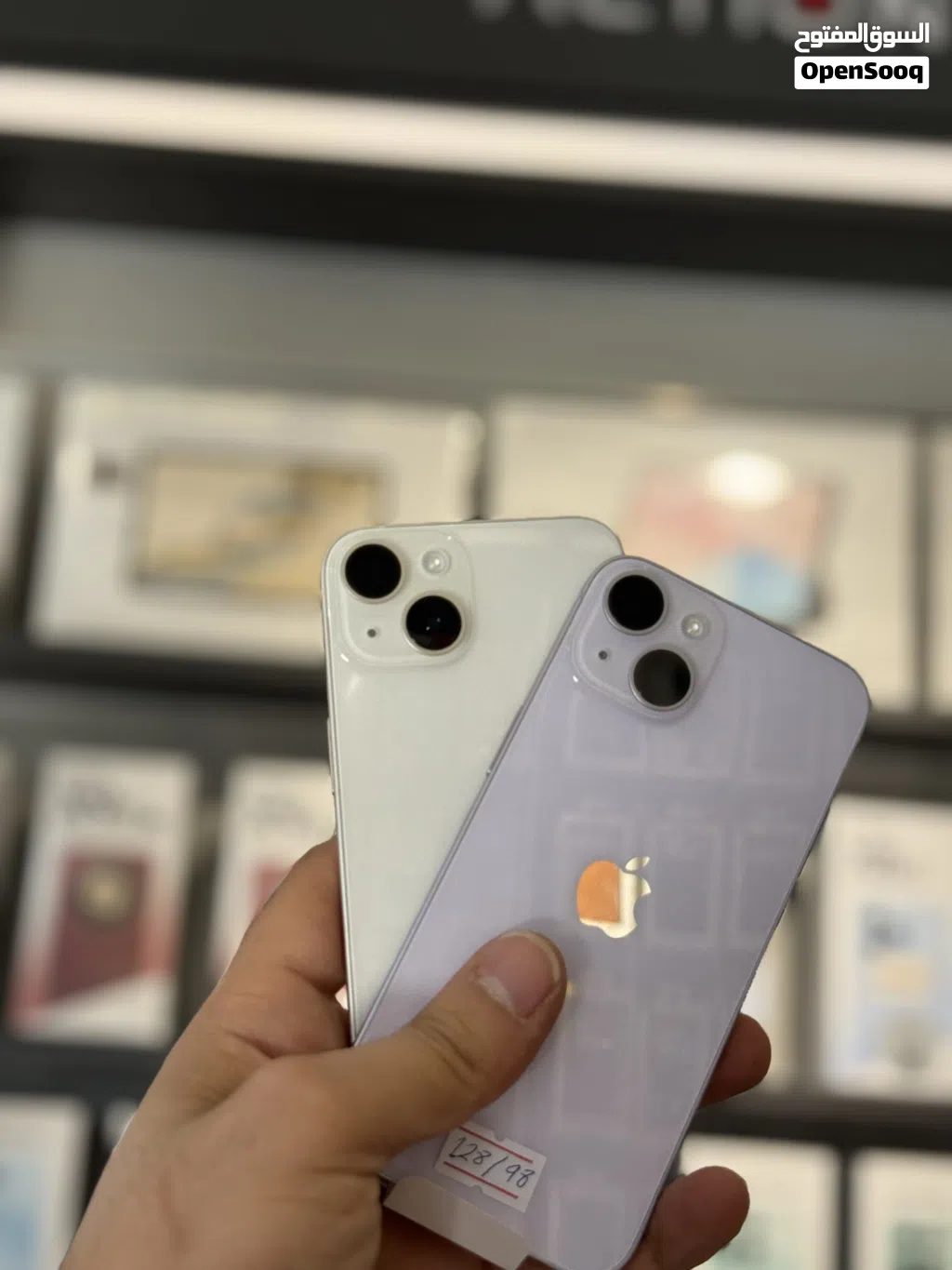 iPhone 14 128GB - مستخدم بحالة الوكالة ولا ربع خدش مش مفتوح ولا مغير اي شي وكل قطع اصلية