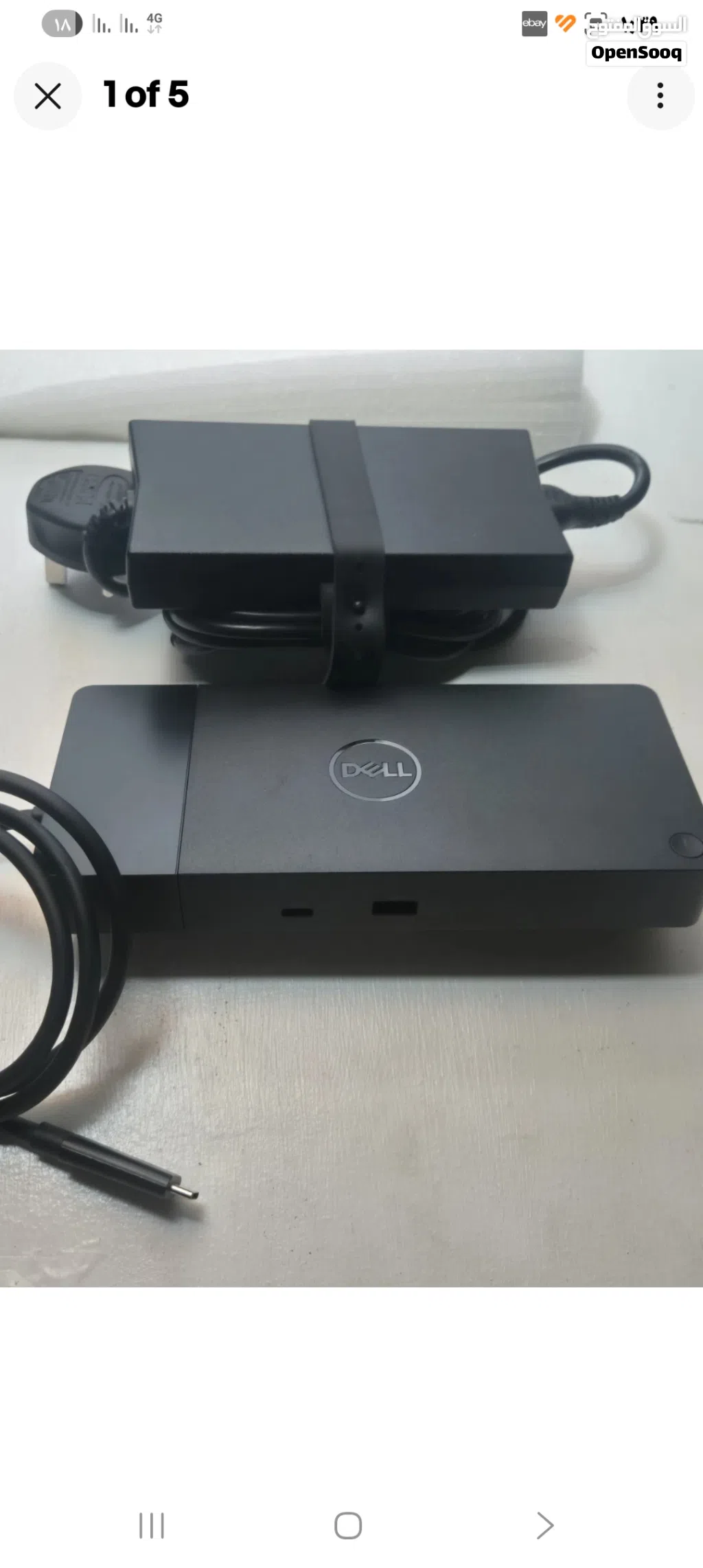 شاحن لابتوب ديل 130 واط اصلي بحال الوكاله مع دوك dell dock station for multi display & multi USB