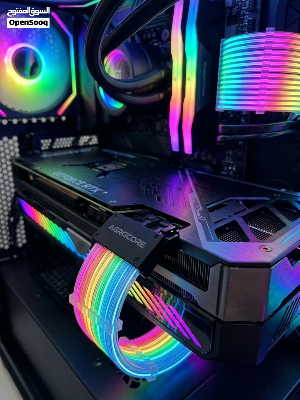 كابل باور كاستم RGB لكرت الشاشة (8 \times 2 Pin) - بحالة ممتازة وجاهز للتسليم