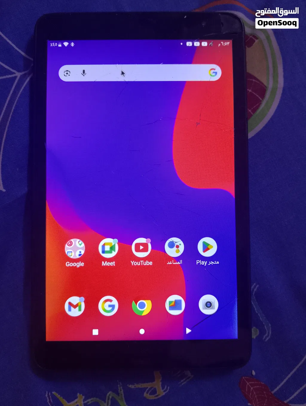 ايباد blu m8l plus مستعمل حاله جيده شاشه كبيره موديل 2020
