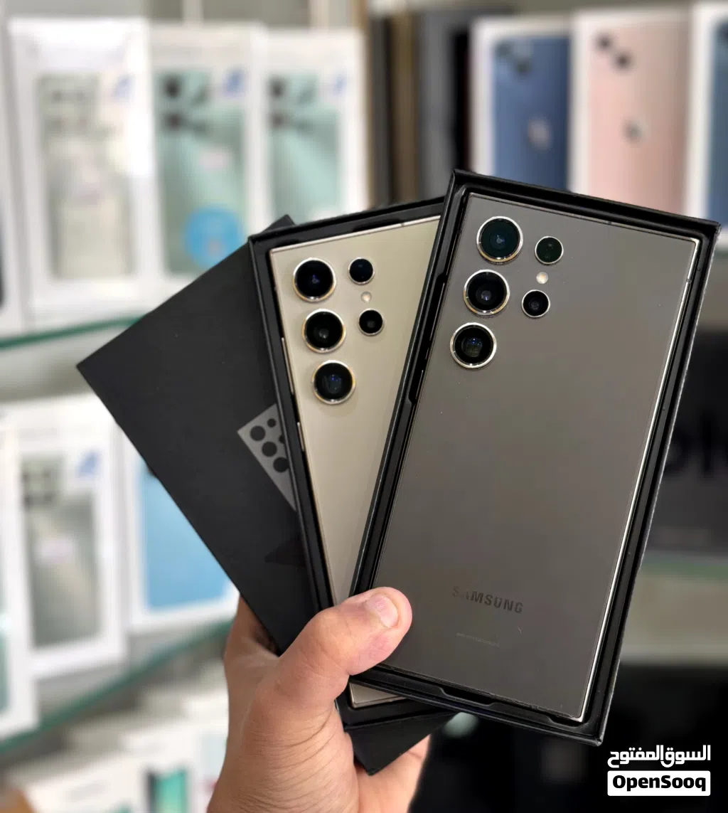 عرض خااص : Samsung S24 ultra 256gb هواتف بحالة الوكالة بدون شموخ أو مشاكل مع ضمان و ملحقات بأقل سعر