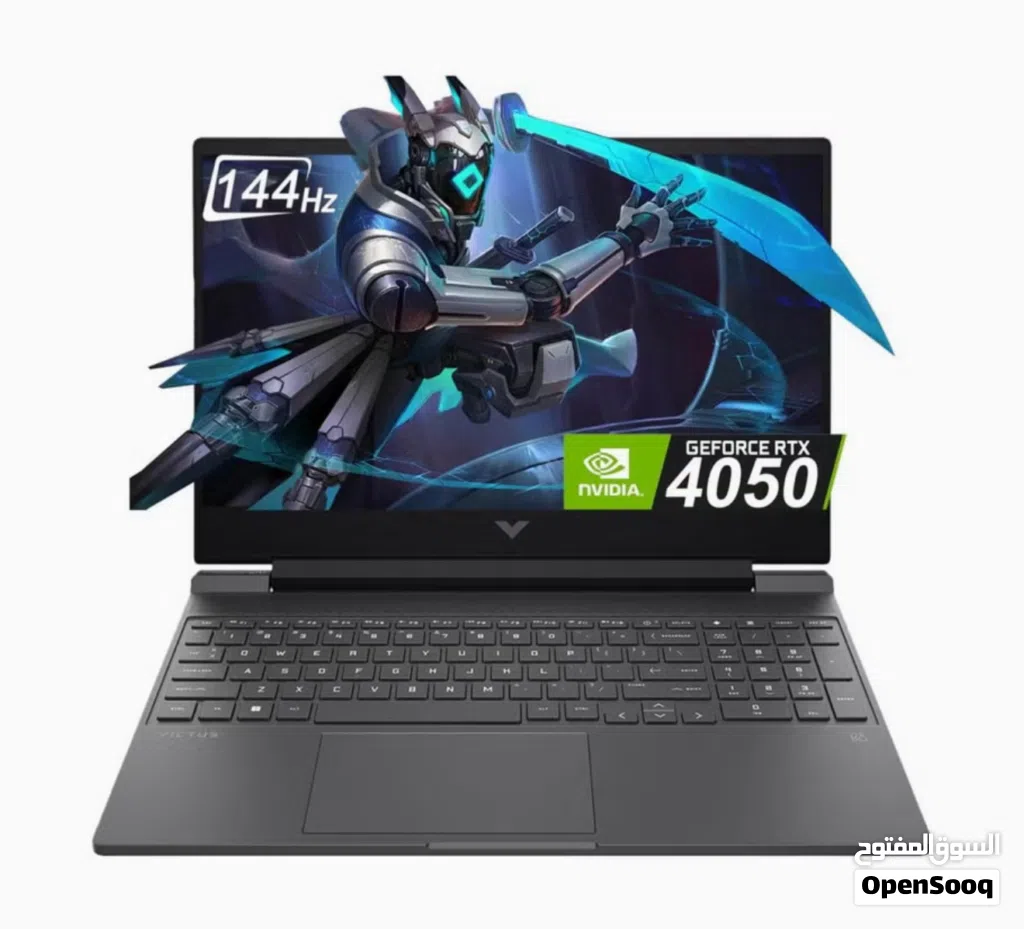 لابتوب ألعاب HP Victus شبه جديد (استخدام فعلي 3 أسابيع) - مع ضمان متبقي 5 أشهر وكرت RTX 4050
