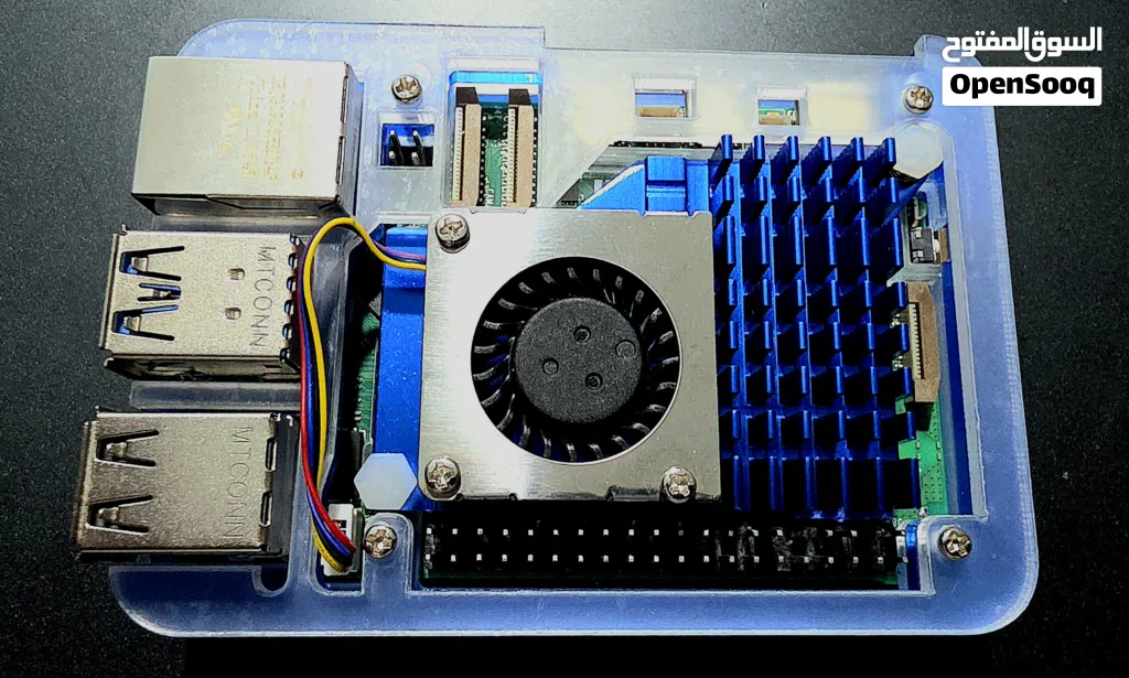 للبيع Raspberry Pi 5 (نسخة 8GB RAM) - حزمة كاملة بحالة ممتازة