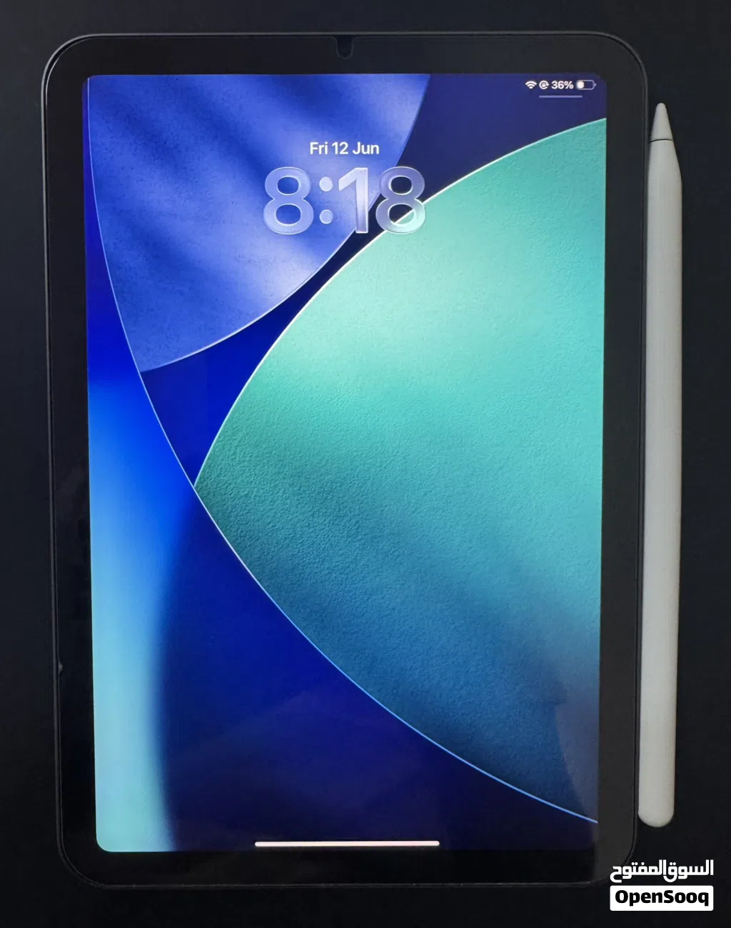 للبيع iPad Mini 6 (Space Gray) سعة 256 GB الملحقات كفرين و ابل بنسل وواقي شاشه اصلي اقرا الوصف