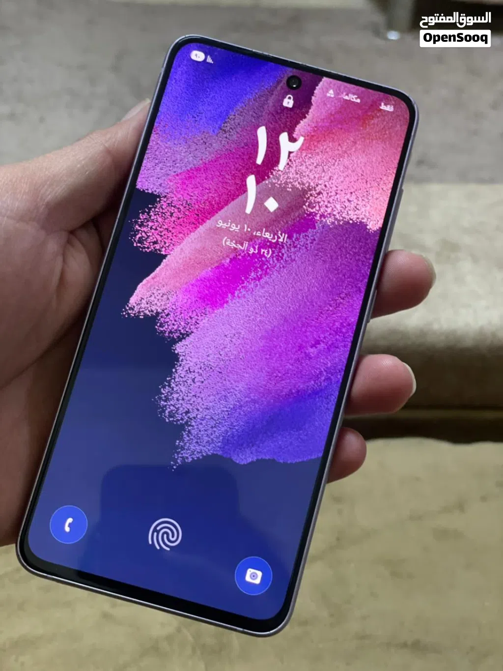 جهاز سامسونج S21FE5G سعه تخزين 256 رام بحال وكاله جهاز