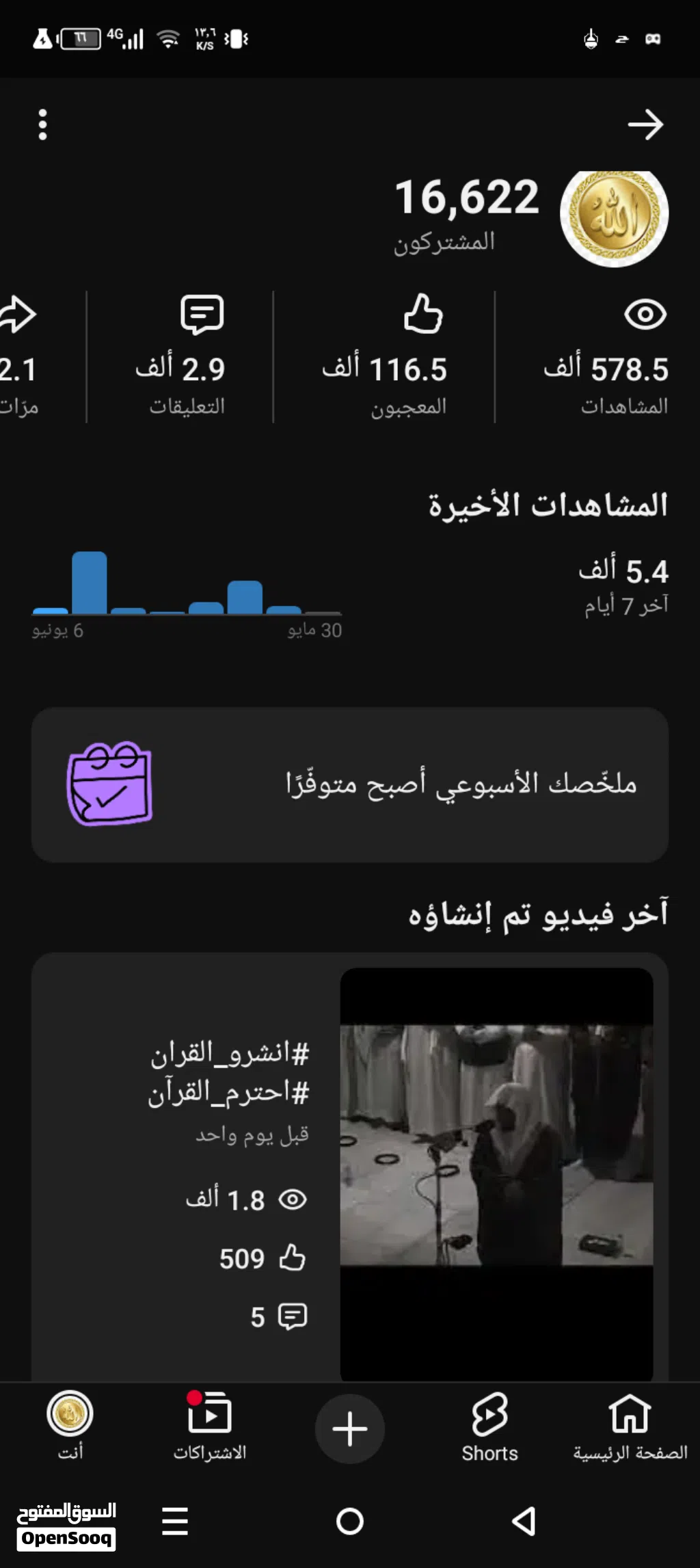 قناة يوتيوب تفاعل قوي كبير النمو تعال انت وسومك إذا عجبني خذه