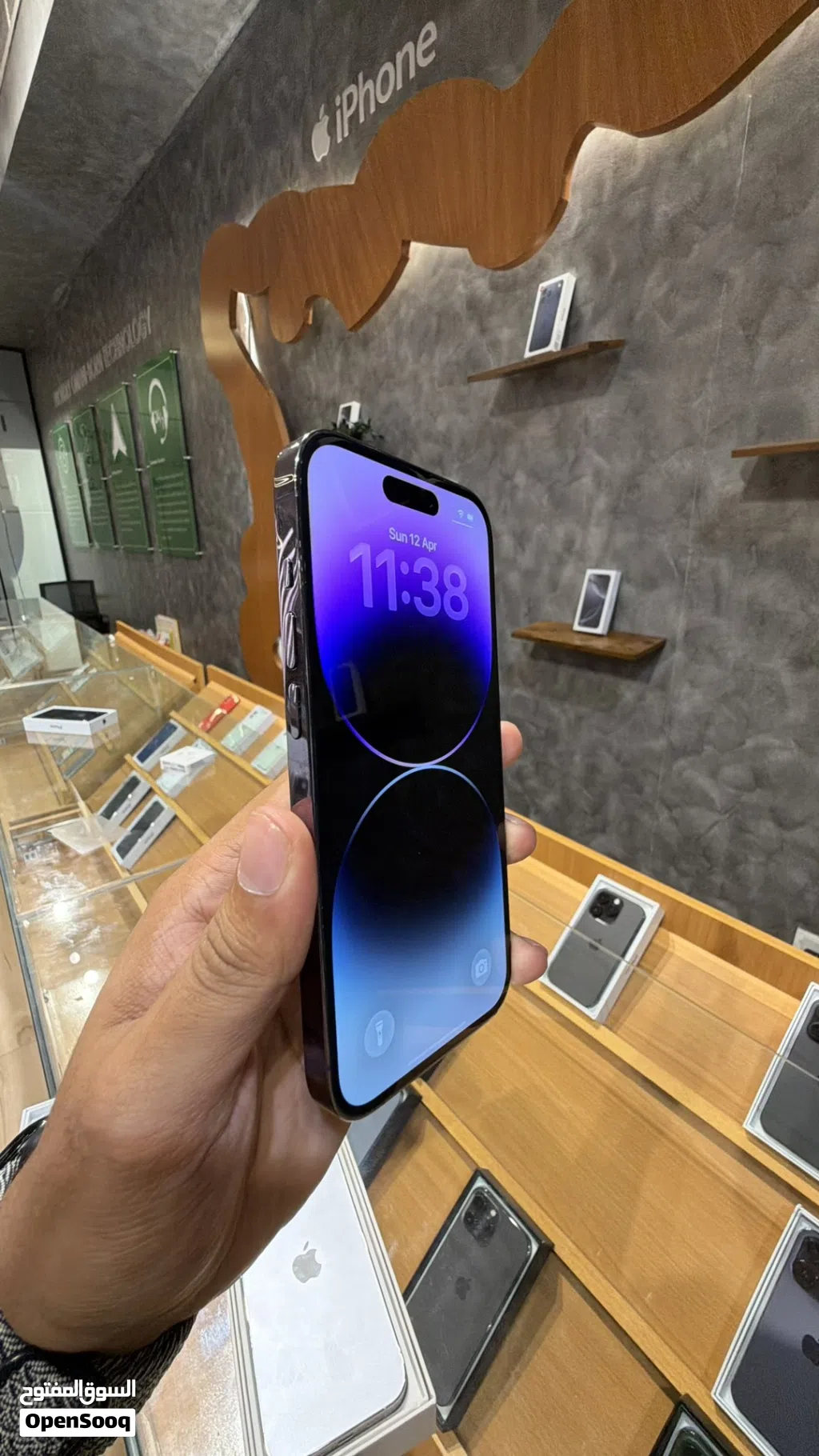 iPhone 14 pro 256gb - بحاله الوكال / مع ضمان/ بطارية فوق 90