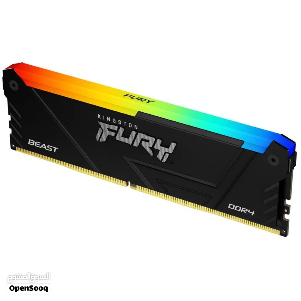 رامات جيمنج ديسكتوب KINGSTON FURY BEAST 16GB DDR4 3200MHz RGB GAMING RAM