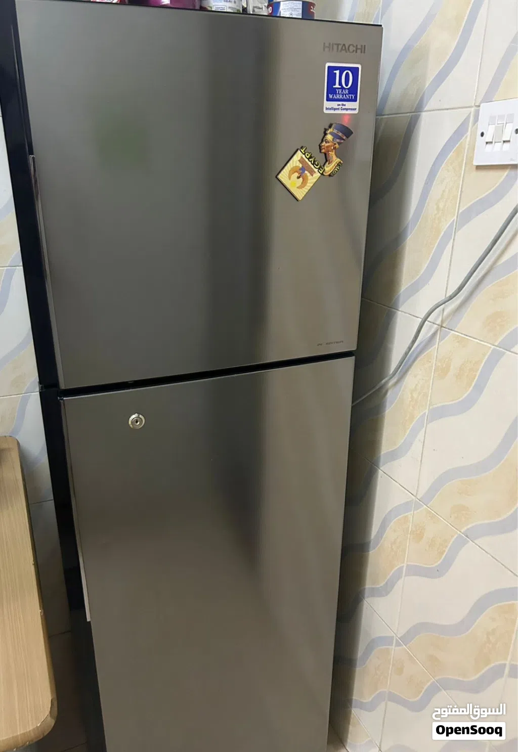 Hitchi refrigerator new like condition made in Thailand ، ثلاجة هيتاشي نظيفة صنع تايلند
