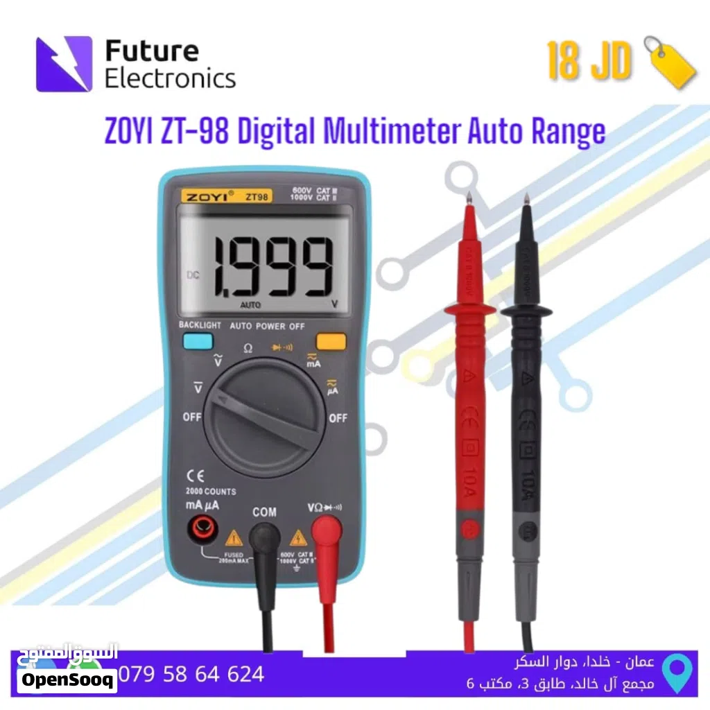 ZOYI ZT-98 Digital Multimeter Auto Range