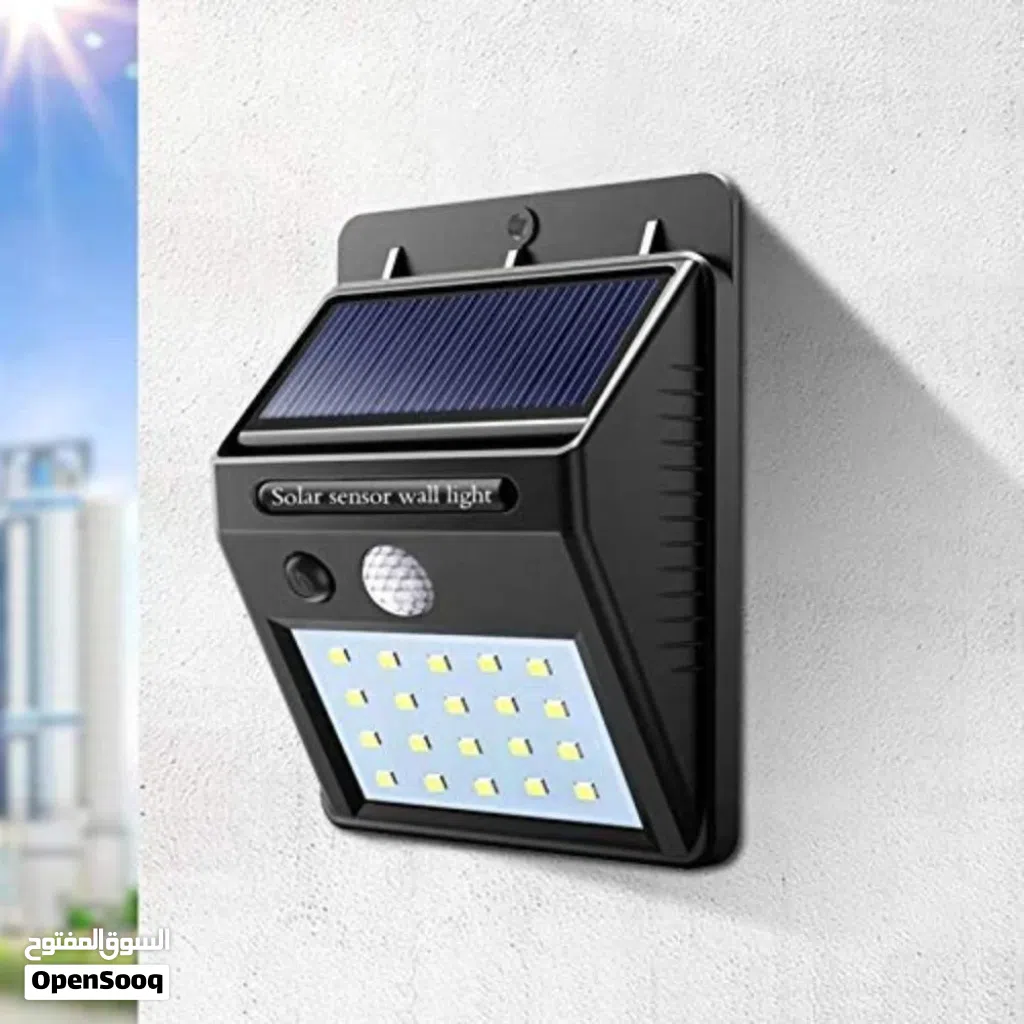 Solar Wall Lamp 6500K / مصباح جداري يعمل بالطاقة الشمسية 6500K
