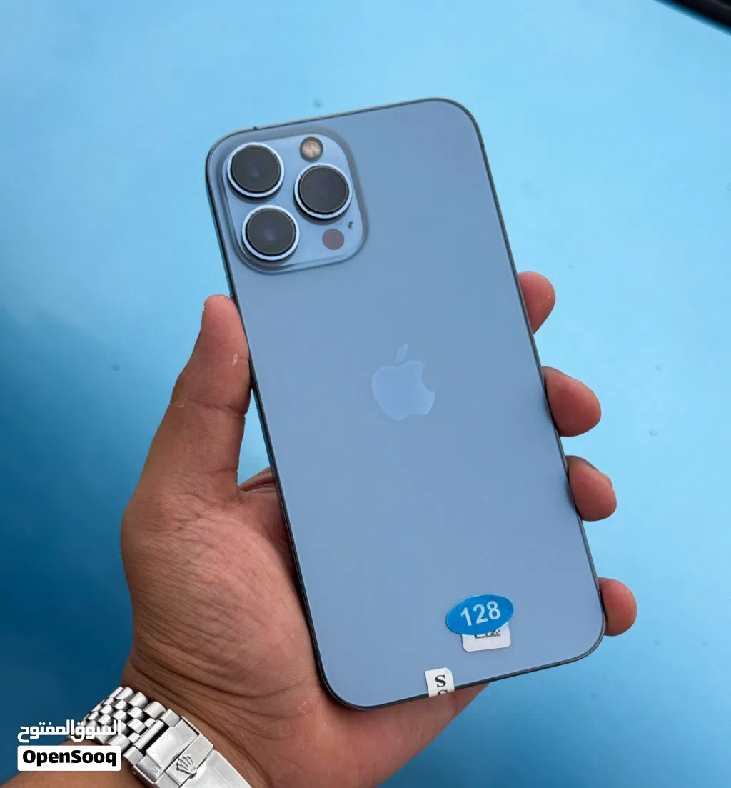 عرض خااص : iPhone 13pro max 128gb هاتف بحالة الوكالة نظيف جداً بدون شموخ و مع ضمان و بأقل سعر