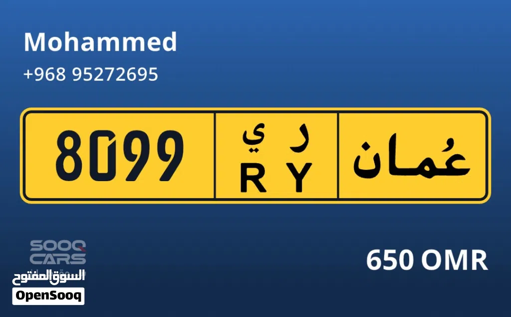 Special number 8099RY