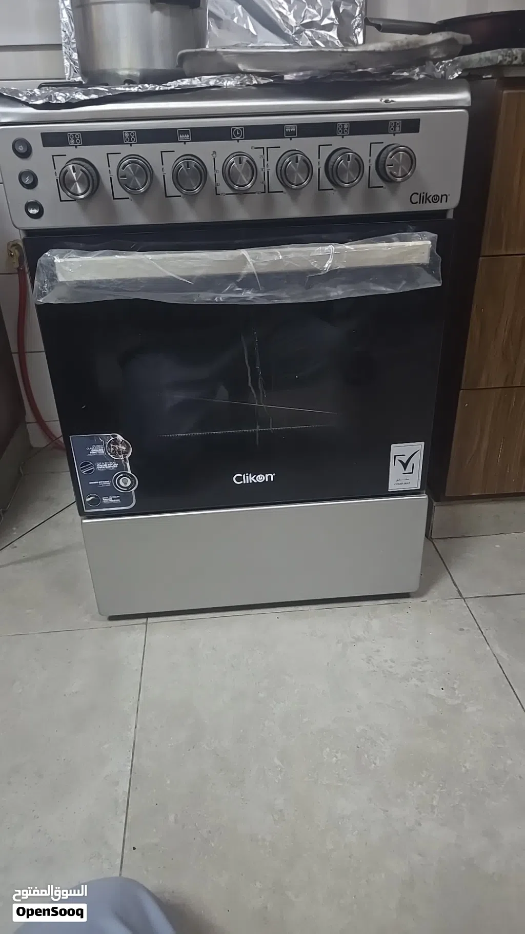 بوتجاز غاز CLICKON60*60 بحالة الزيرو مستخدم 5 اشهر