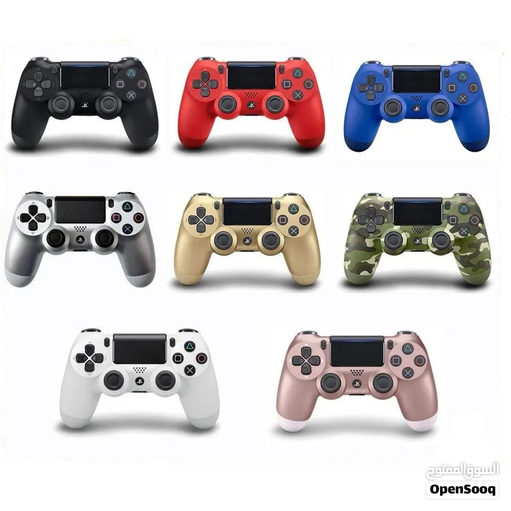 للبيع كنترول PS4 تجاري جديد بجودة جيدة، متوفر بجميع الألوان وبسعر مميز