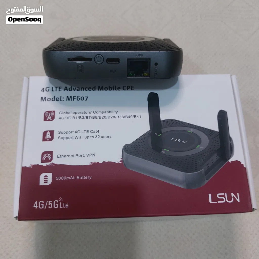 جهاز واى فاي LSUN ... جهاز 4G تركب عليه شفرة المدار وليبيانا و LTT