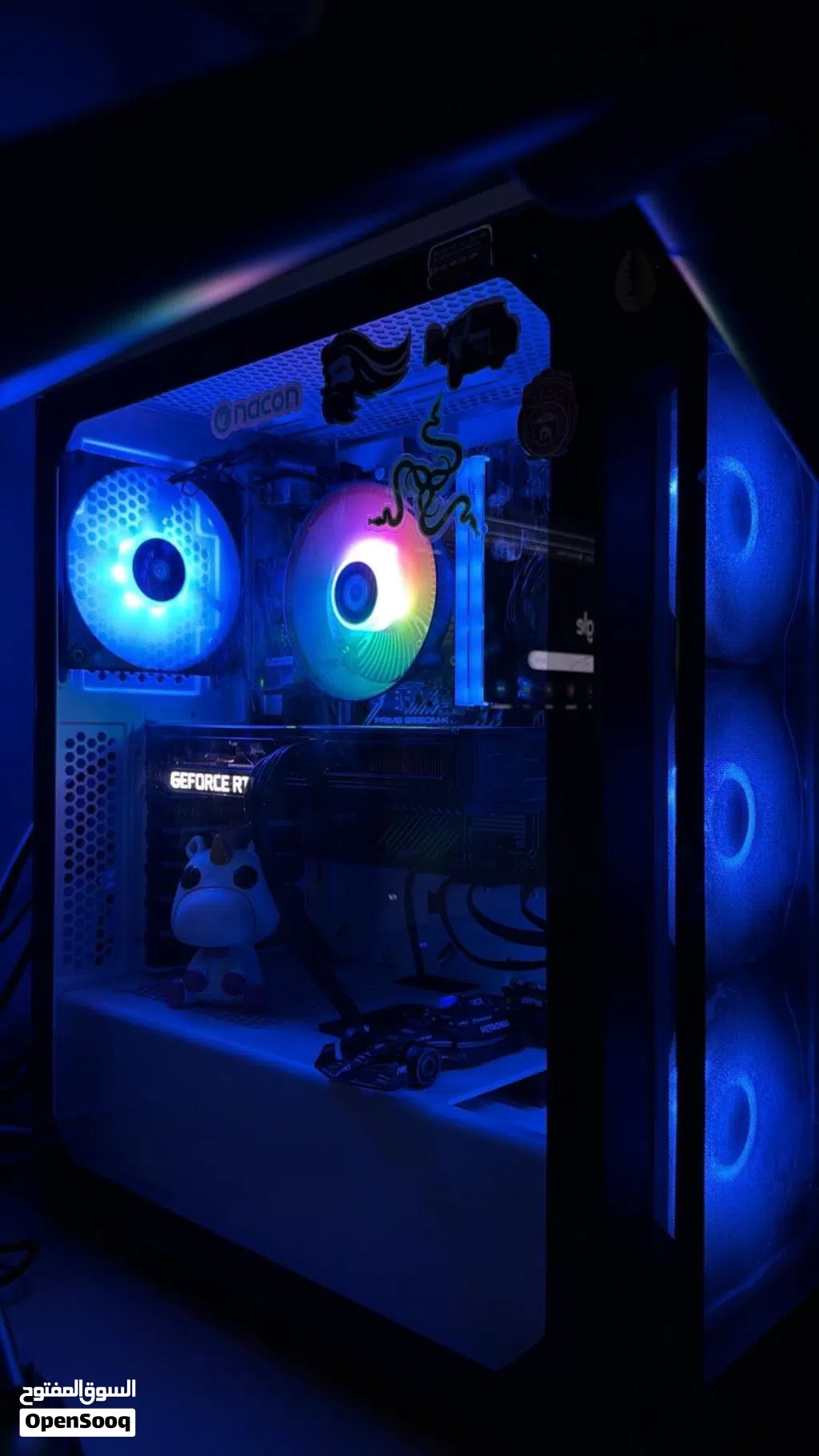 بيسي مستعمل مع كيبورد بور سبلاي و مراوح used pc with keyboard power supply and fans