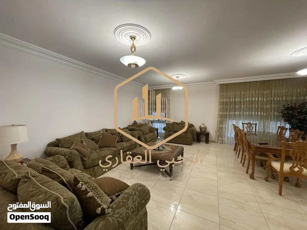 شقة/ مميزة/ للايجار/ 3 نوم / شبه ارضي/ عبدون/ 220م