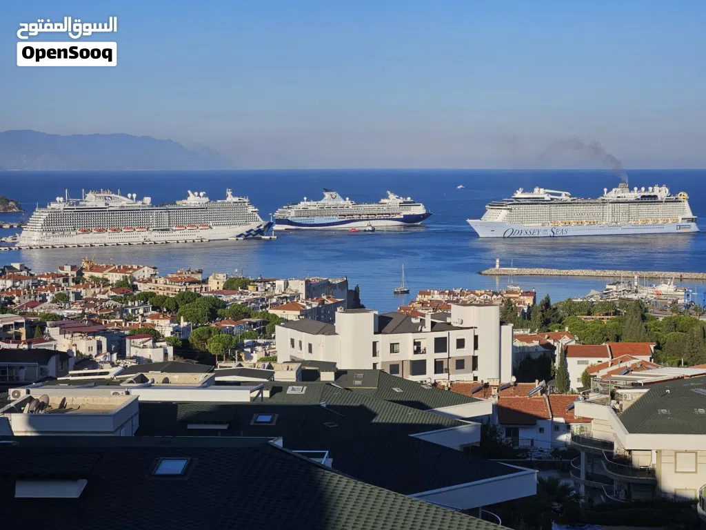 Luxury Furnished 4+1 Penthouse Duplex for Sale with Full Panoramic Sea View in Kuşadası, Aydın, Türk
