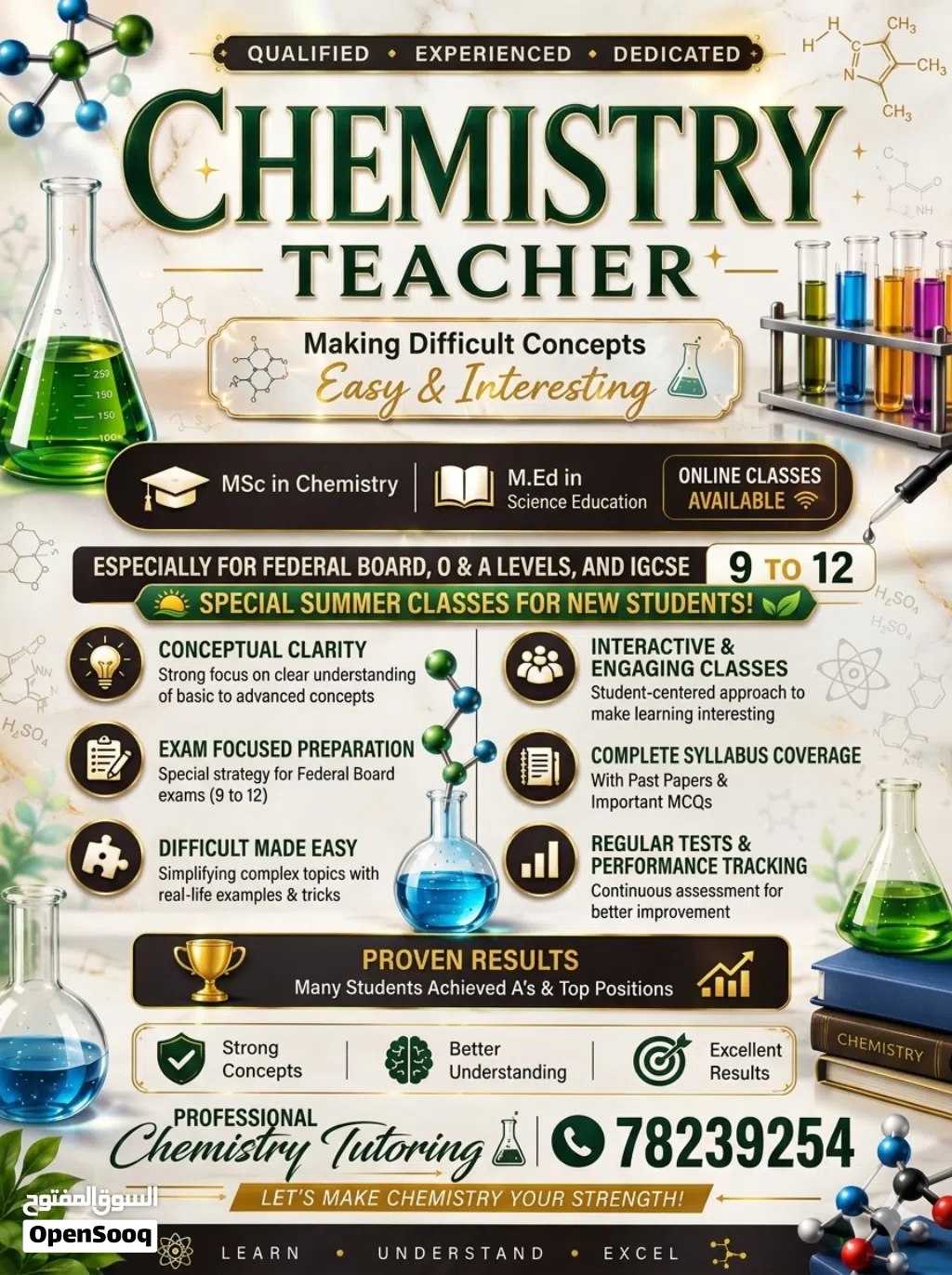 Lady Tutor for Chemistry