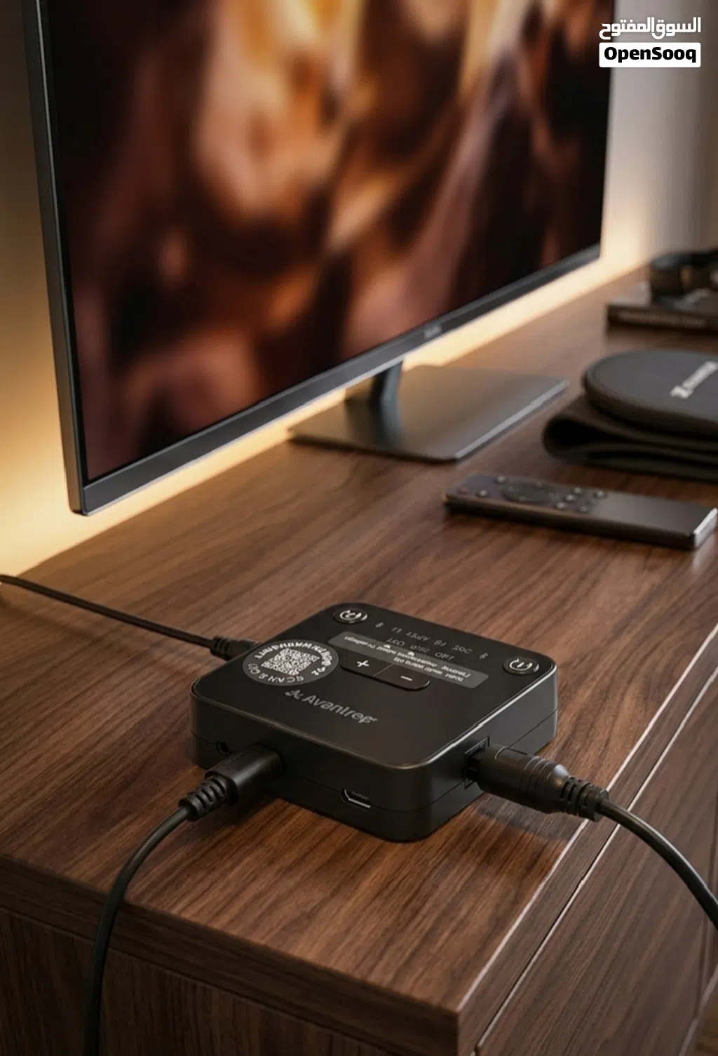 جهاز بث بلوتوث أصلي للتلفزيون وللاعبين القيمرز Avantree Audikast Plus (بدون تأخير صوت)