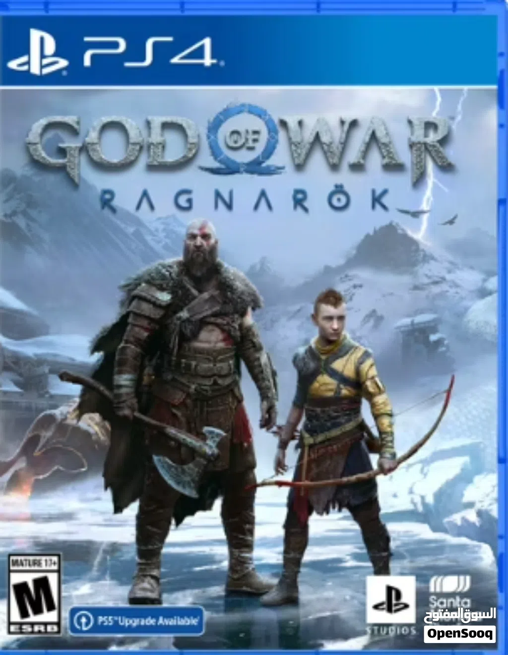 "للبيع God of War Ragnarök PS4 مستعملة