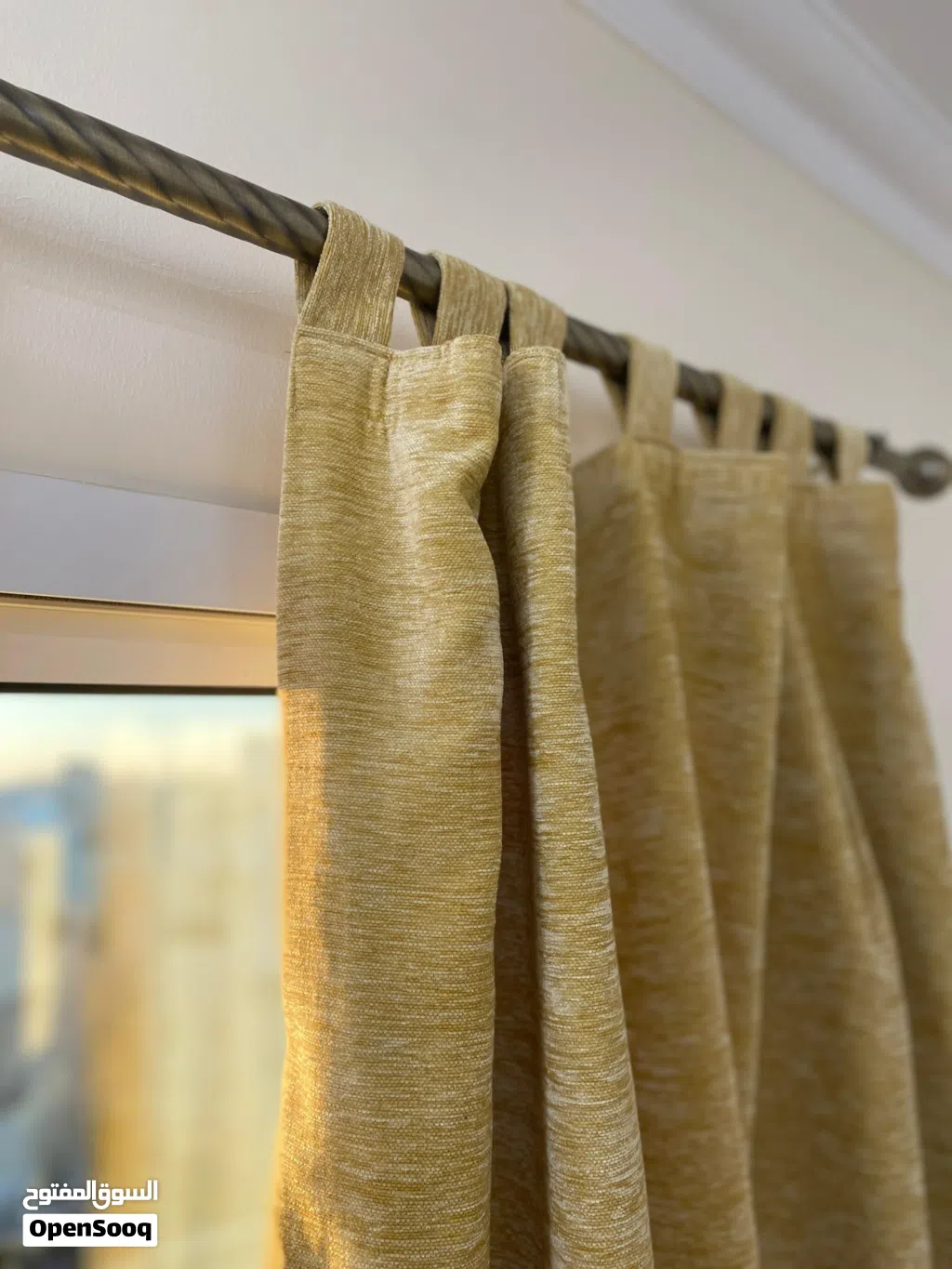 Black spot curtains set avalanche, good quality
